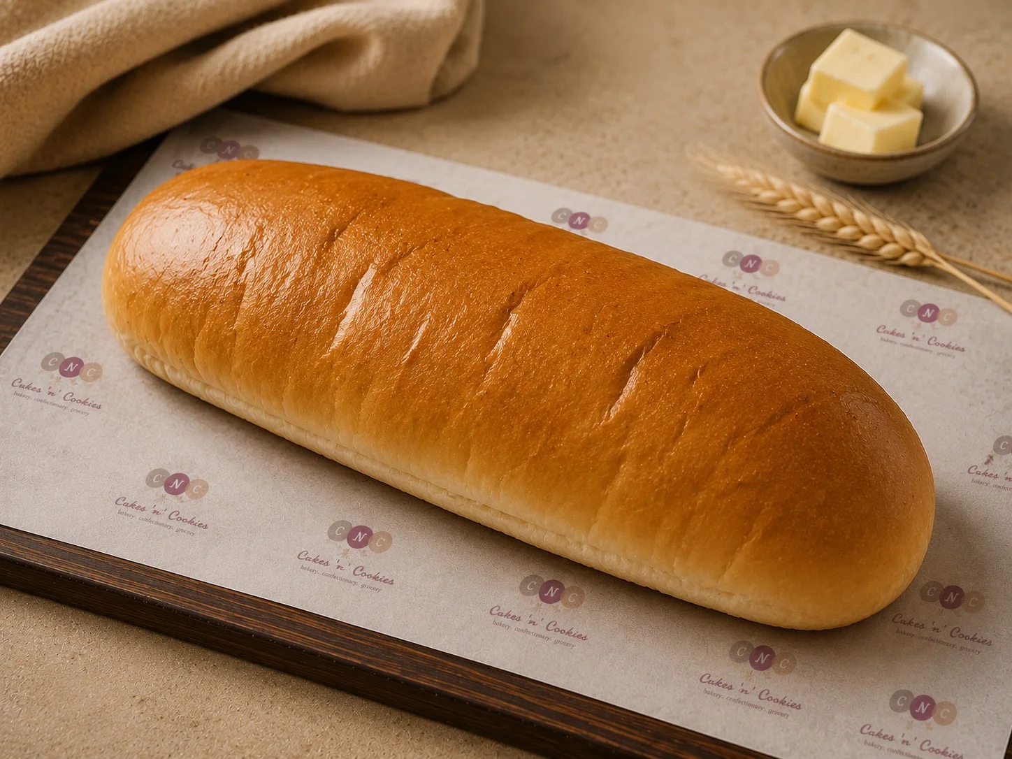 Fresh Oven-Baked Bread Loaf