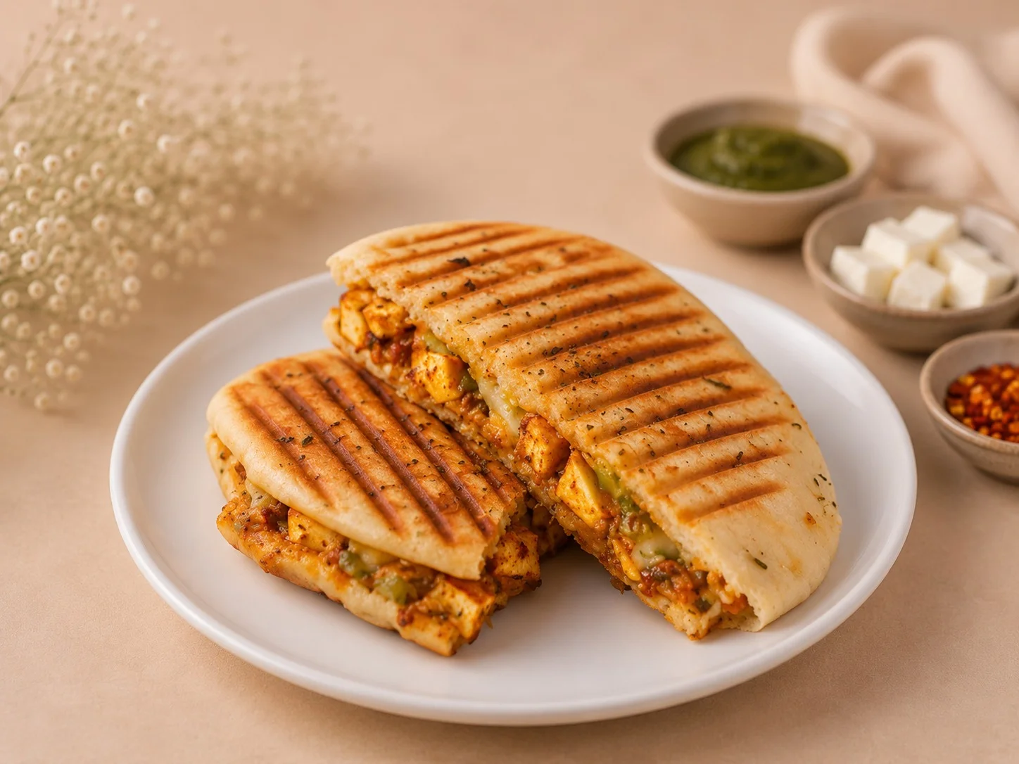 Grilled Cheese & Corn Panini