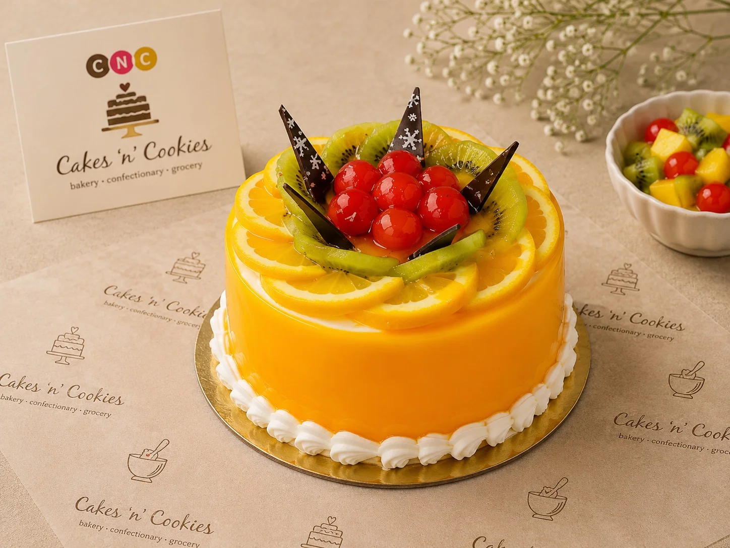 Tropical Mango & Pineapple Cake