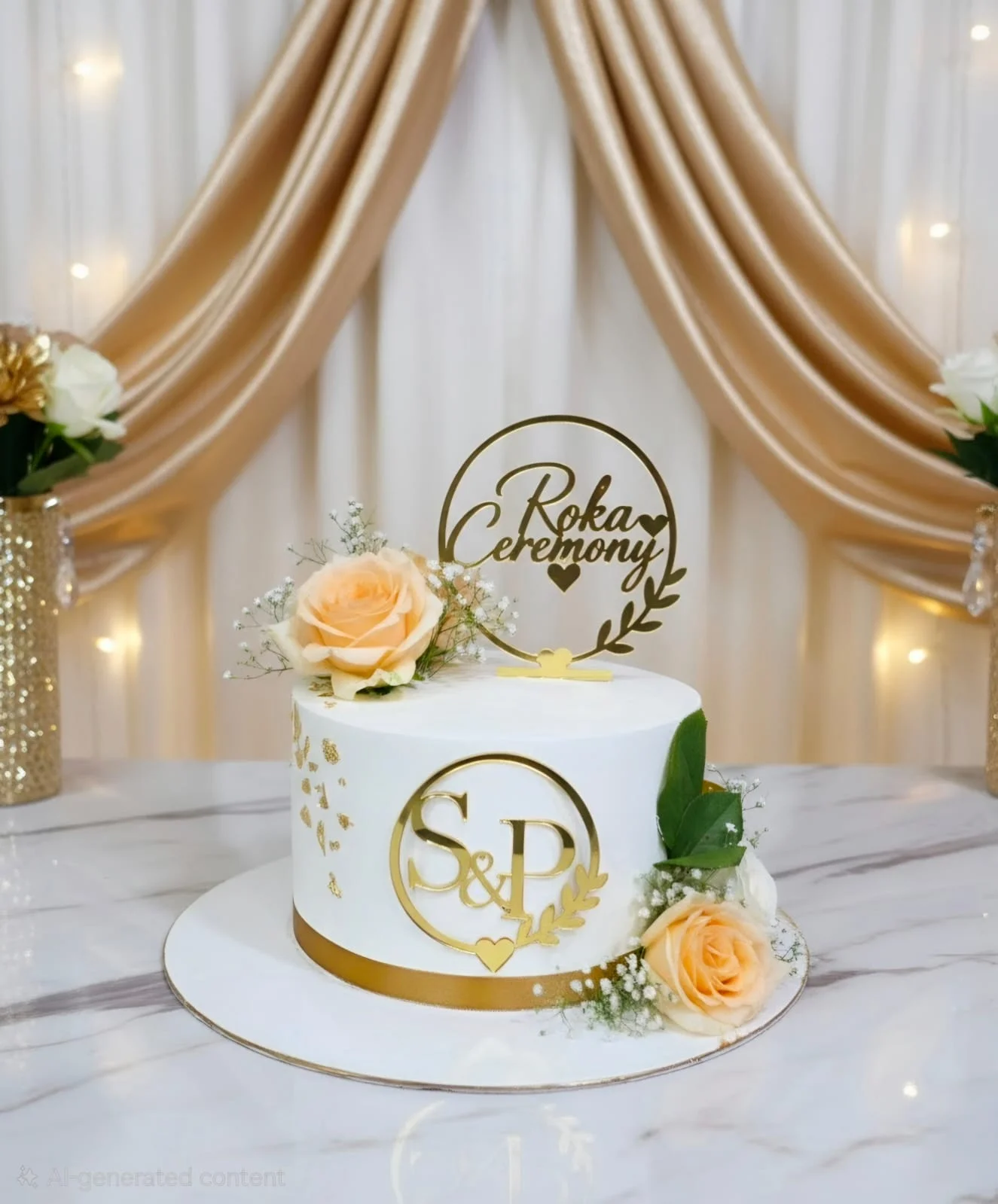 Royal Wedding & Anniversary Cake